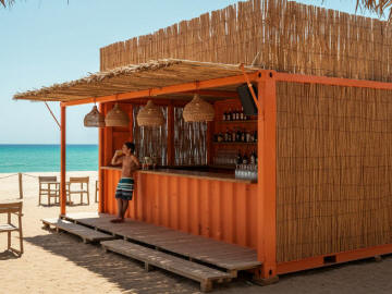 chiosco bar container spiaggia
